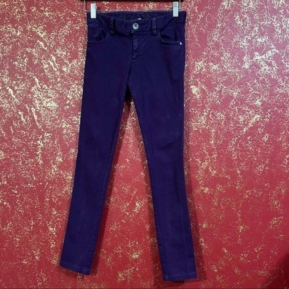 ALICE & OLIVIA Purple High Rise Skinny Jeans Denim 00